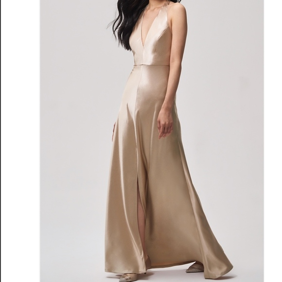 jenny yoo satin back crepe